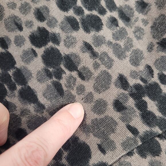 NEW Banana Republic animal print wool blend cowl‎ neck dress S - Picture 7 of 12